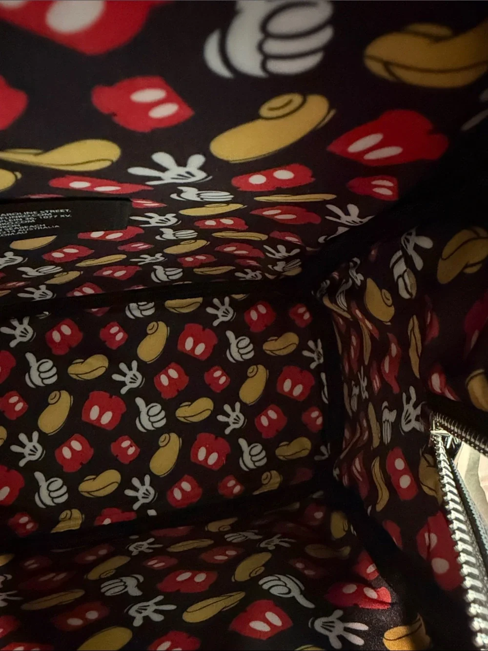 Loungefly Disney Mickey Mouse Black and Red Mini Backpack